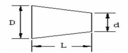 ERT-0381-025 | Stecker &oslash;30,15 - &Oslash;38,1 H=25,4 (in mm) | 10 Stk.