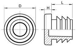 ID22b | Rohr &Oslash;22 geeignet f&uuml;r Wandst&auml;rke: 0,8-3,0 mm