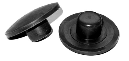 Stufenkappe f&uuml;r Schwimmbecken &Oslash;38mm f&uuml;r L&ouml;cher &oslash;15-16mm - Schwarz
