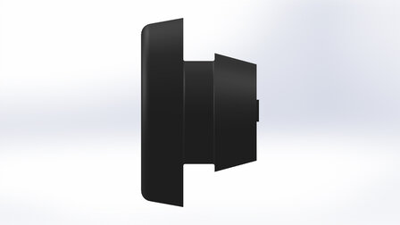 Stufenkappe &Oslash;18mm f&uuml;r Perforationsloch &oslash;9-10mm - schwarz
