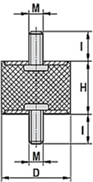 TRDA2525M6x18 | &Oslash;25x25 - M6 x 18